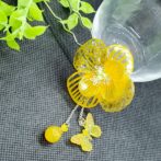 切り絵花簪イエロー