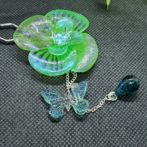 切り絵花簪グリーン