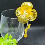 切り絵花簪イエロー