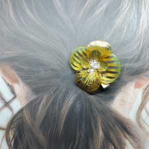 才に輝く財源の花[ヘアクリップ]