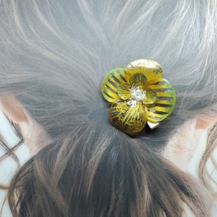 才に輝く財源の花[ヘアクリップ]