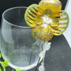 切り絵花簪ゴールド