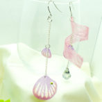 切り絵花弁薄紫