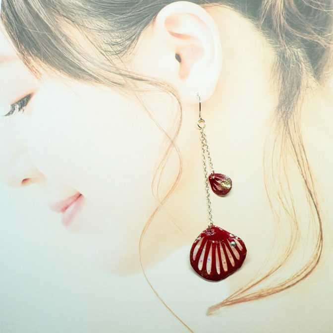 切り絵花弁えんじ着画