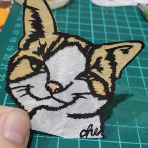 ペットの似顔絵切り絵