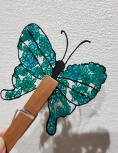 コラボ蝶々着色まで