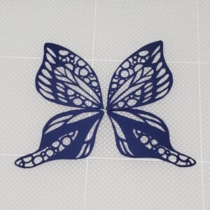 泡模様蝶々切り絵