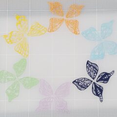蝶々の切り絵かんざし制作過程１