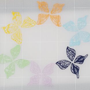 蝶々の切り絵かんざし制作過程１