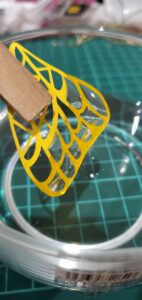 レジンコート作業