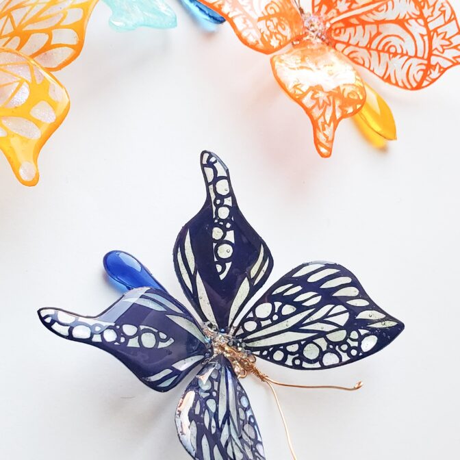 切り絵蝶々
