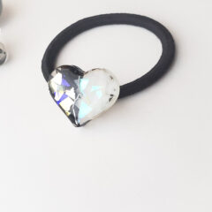 新作：モノクロハートのヘアゴム