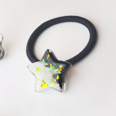 新作：モノクロスターのヘアゴム