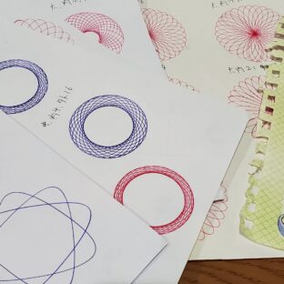 スピログラフ切り絵してみた