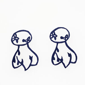 てるてる坊主の切り絵