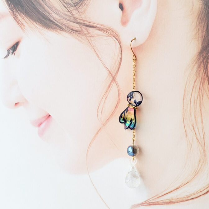 てるてるぼうず着画雨