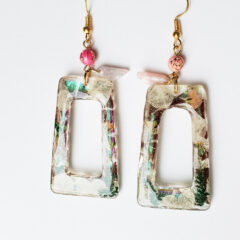 一点もの「お花と紙のピアス/イヤリング」販売開始