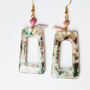 一点もの「お花と紙のピアス/イヤリング」販売開始