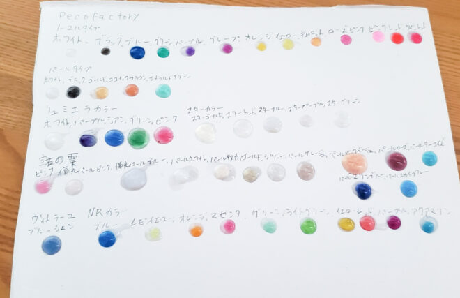 色見本着色剤系