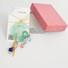 新作：[一点もの]スピログラフの切り絵ネックレス