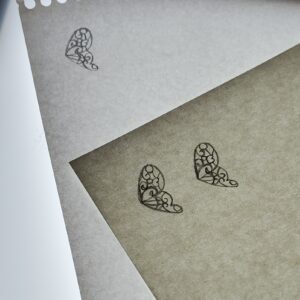 切り絵用小さな蝶の下絵