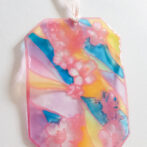 切り絵レジンブックマーカー　桜チョウ　裏