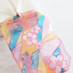 桜チョウ切り絵レジンブックマーカー